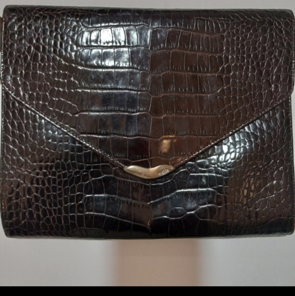 Polo Ralph Lauren Vintage Embossed Calf purse